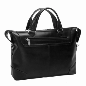 McKlein USA R Series Arcadia 17" Leather Slim Laptop Briefcase