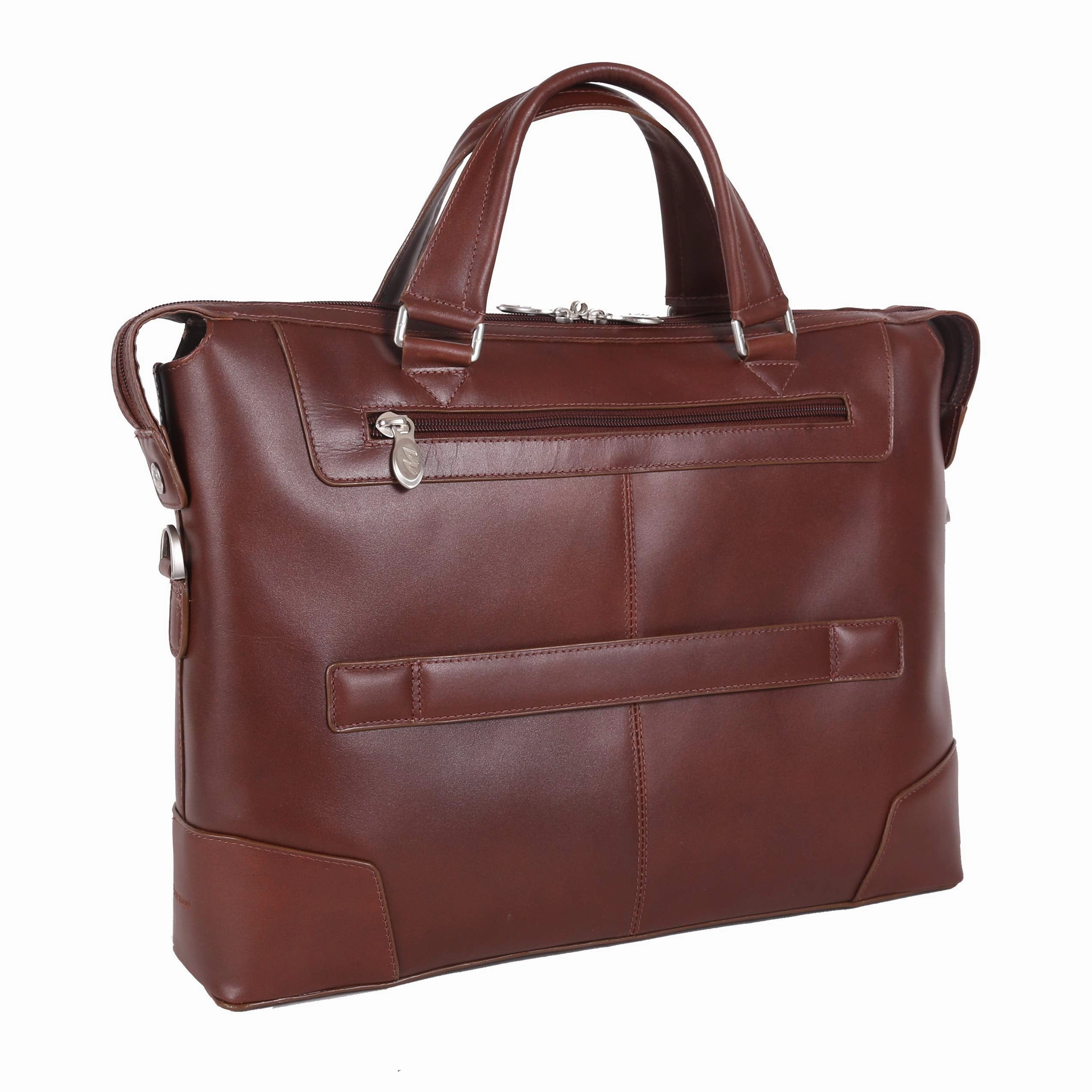 McKlein USA R Series Arcadia 17" Leather Slim Laptop Briefcase