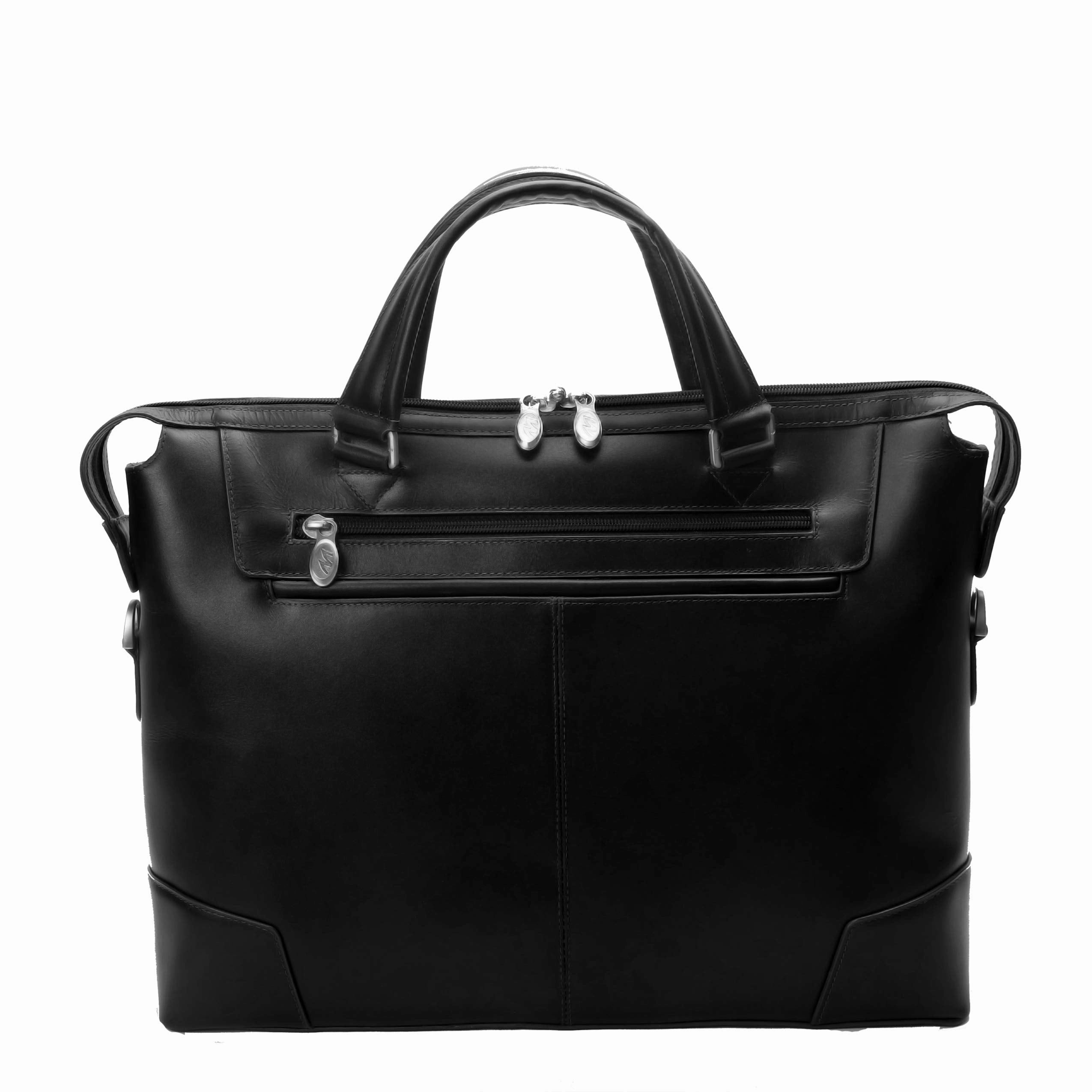 McKlein USA R Series Arcadia 17" Leather Slim Laptop Briefcase