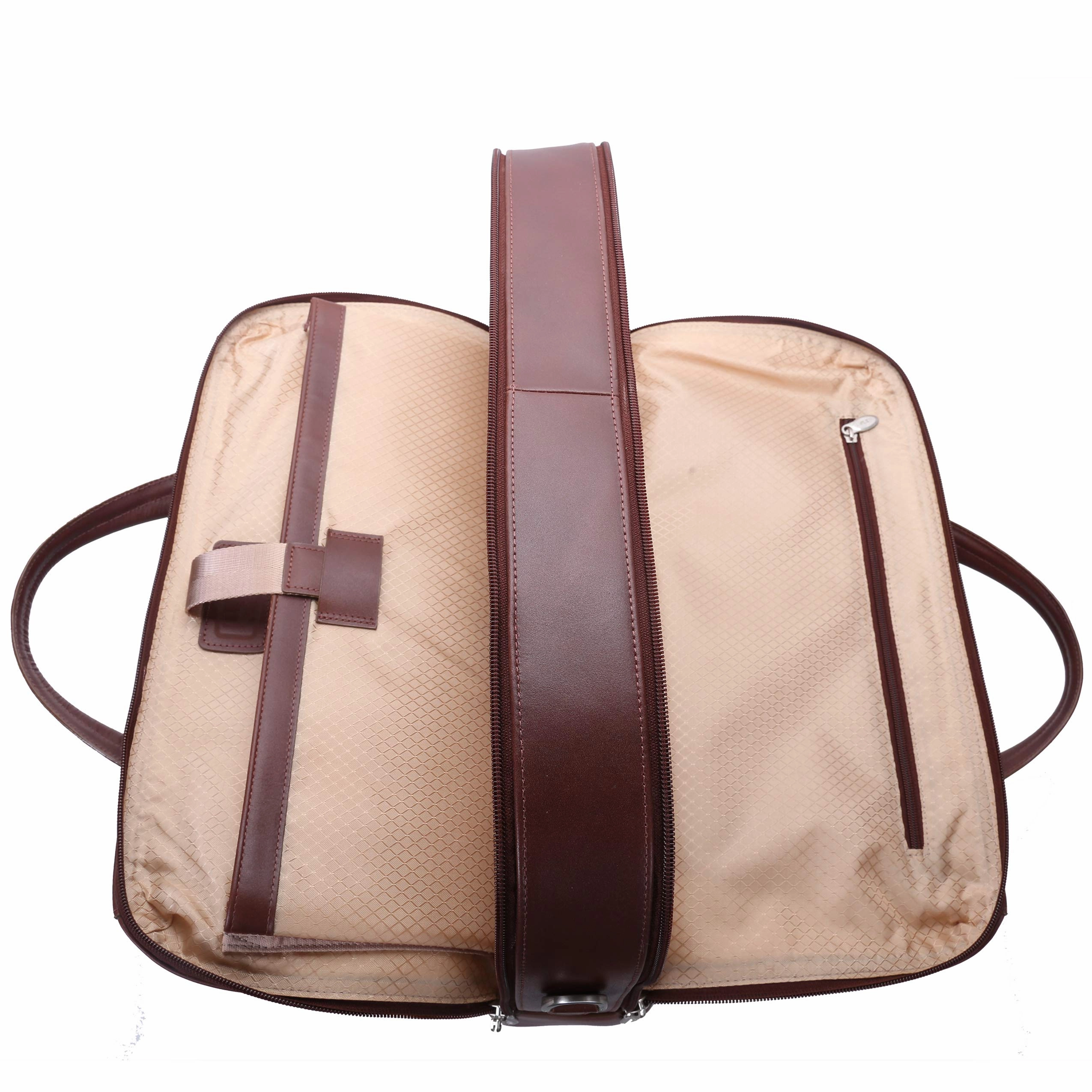 McKlein USA R Series Harpswell 17" Leather Dual Compartment Laptop Briefcase