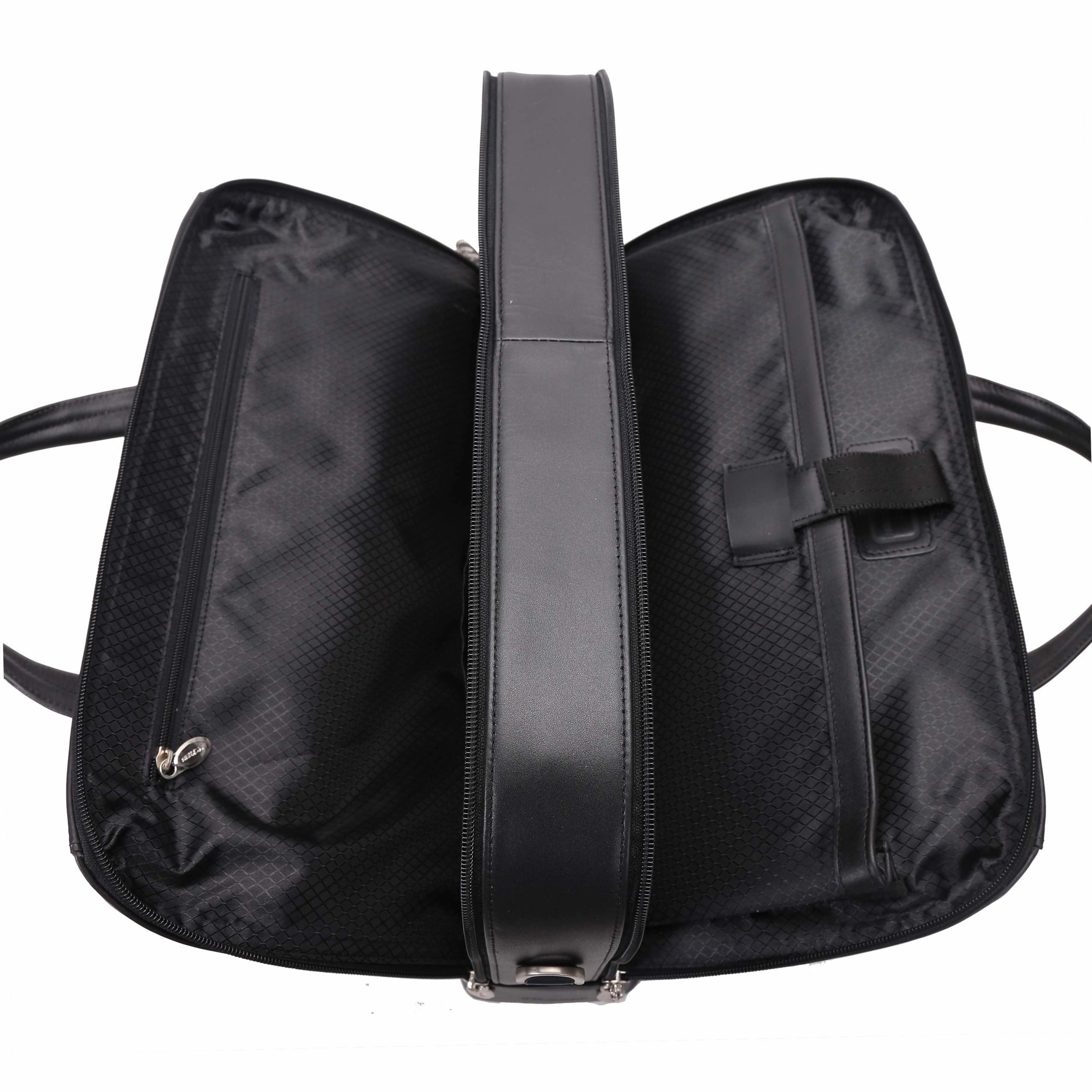 McKlein USA R Series Harpswell 17" Leather Dual Compartment Laptop Briefcase