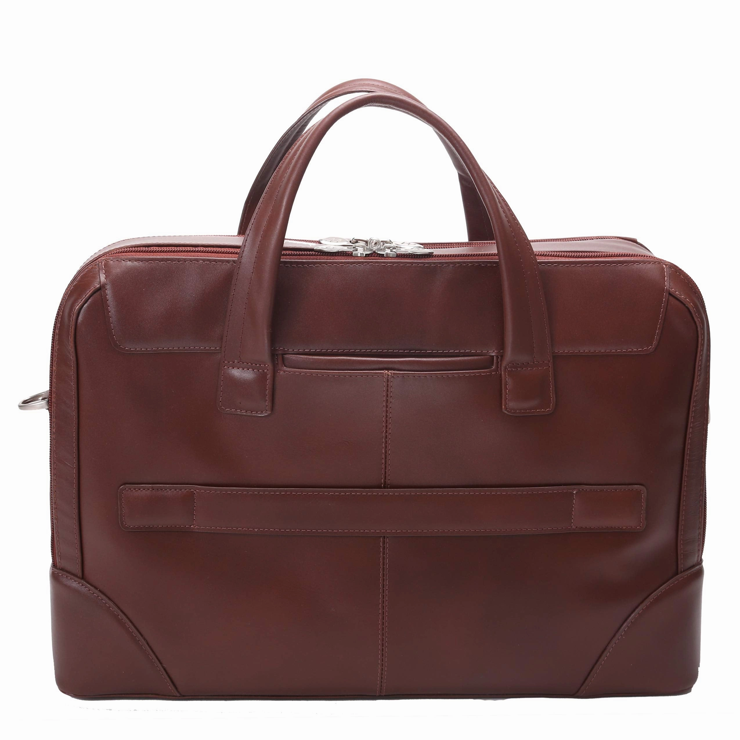 McKlein USA R Series Harpswell 17" Leather Dual Compartment Laptop Briefcase