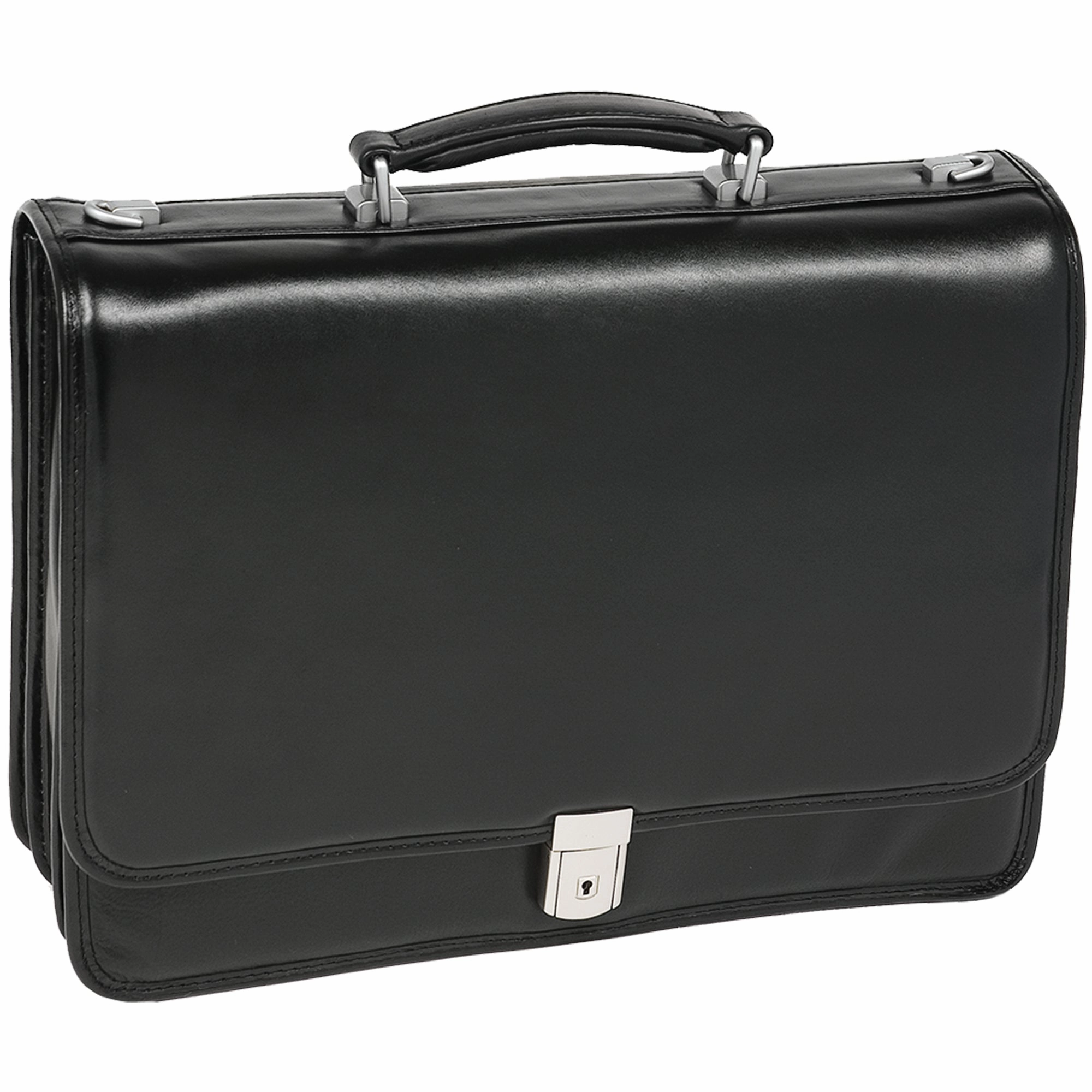 McKlein USA River North 15.4" Leather Triple Compartment Laptop Briefcase