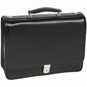 McKlein USA River North 15.4" Leather Triple Compartment Laptop Briefcase