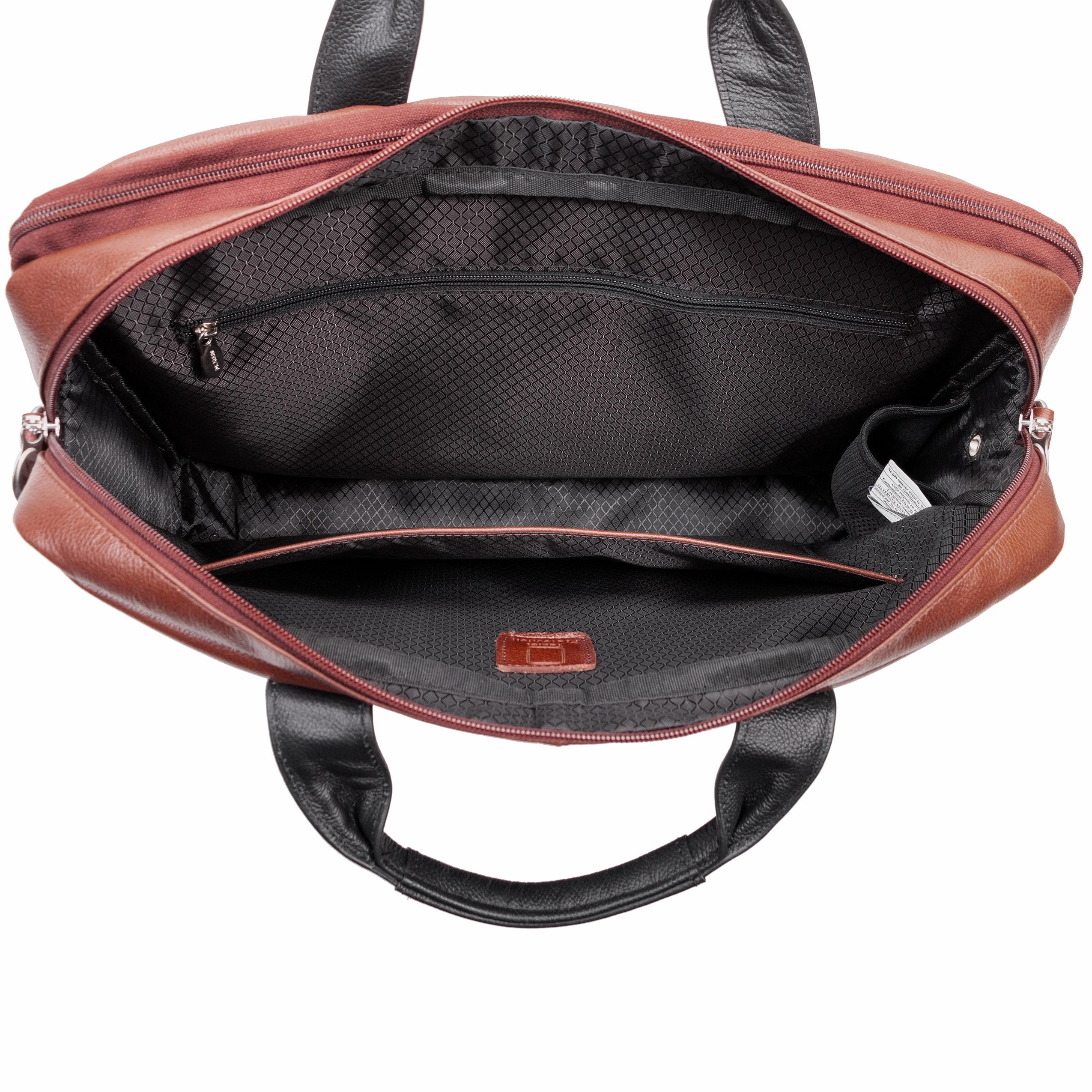 McKlein USA Southport 17" Leather Two-Tone Dual-Compartment Laptop & Tablet Briefcase