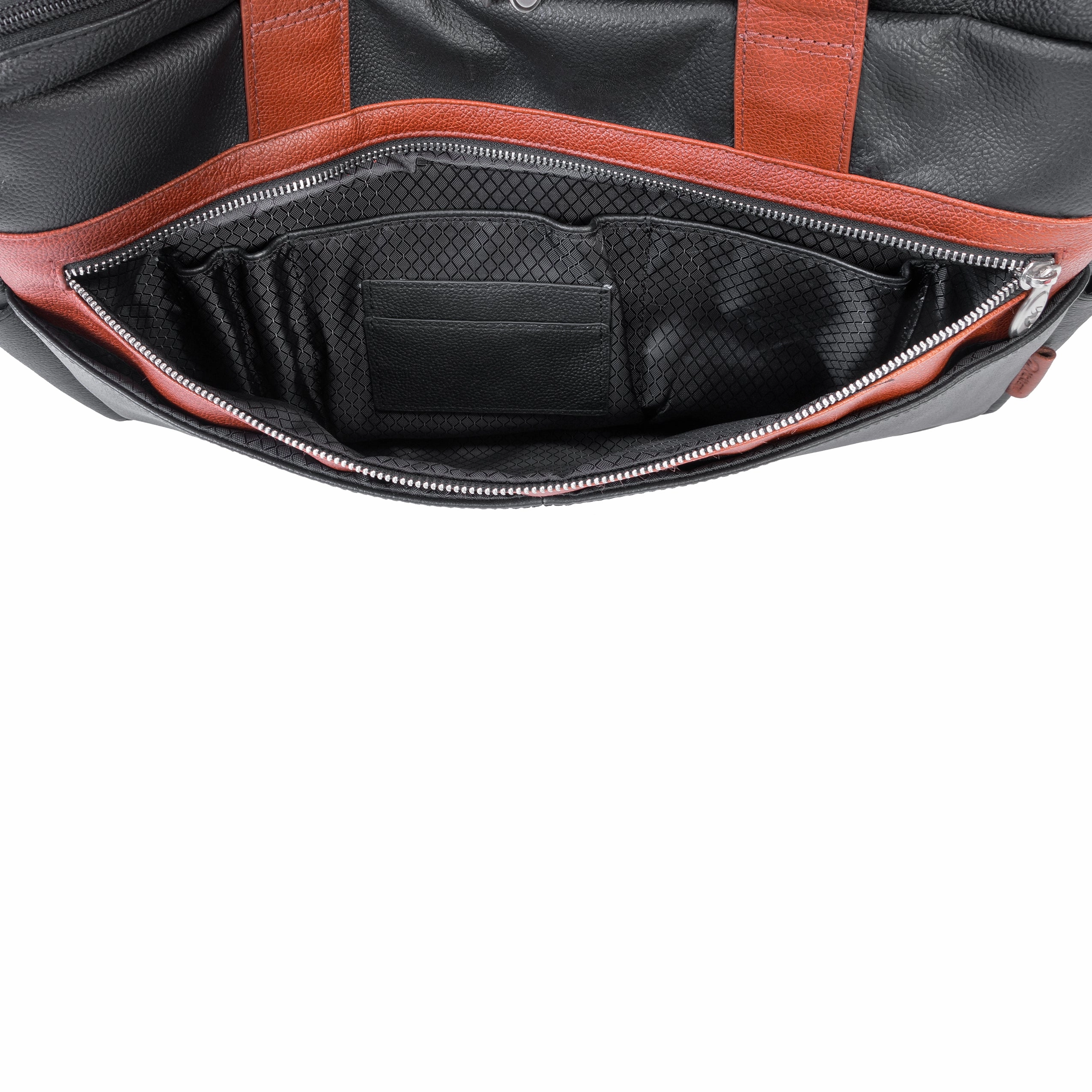McKlein USA Southport 17" Leather Two-Tone Dual-Compartment Laptop & Tablet Briefcase