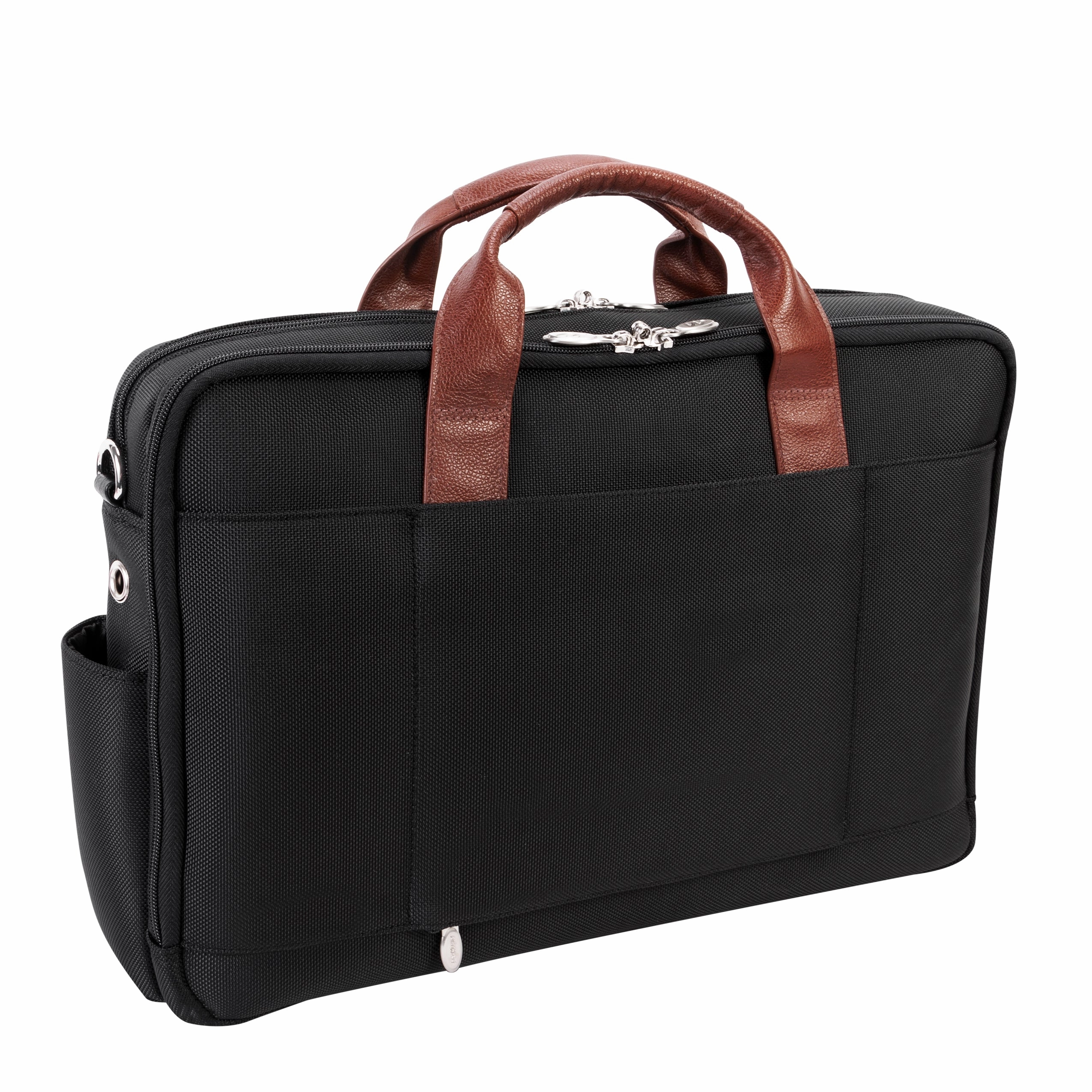 McKlein USA Southport 17" Nylon Two-Tone Dual-Compartment Laptop & Tablet Briefcase