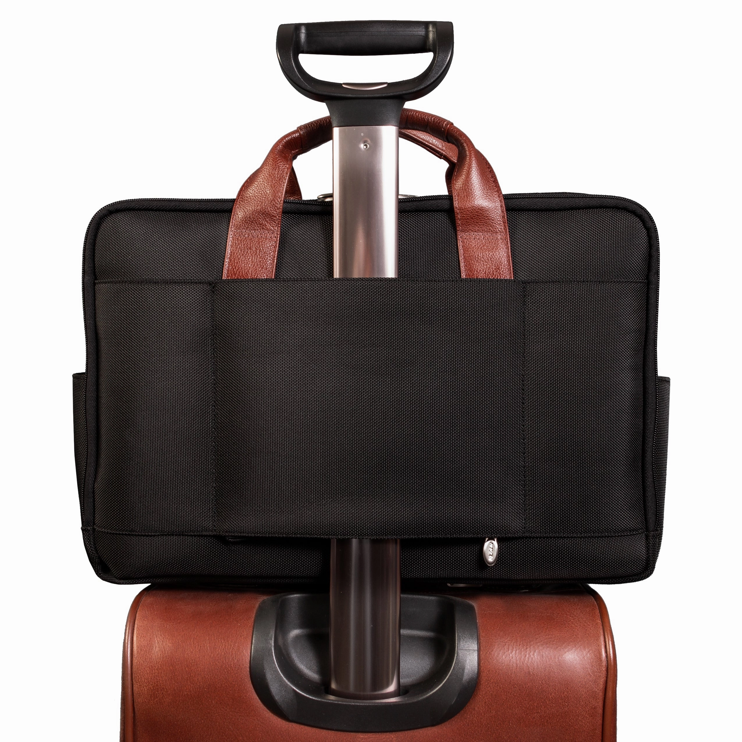 McKlein USA Southport 17" Nylon Two-Tone Dual-Compartment Laptop & Tablet Briefcase