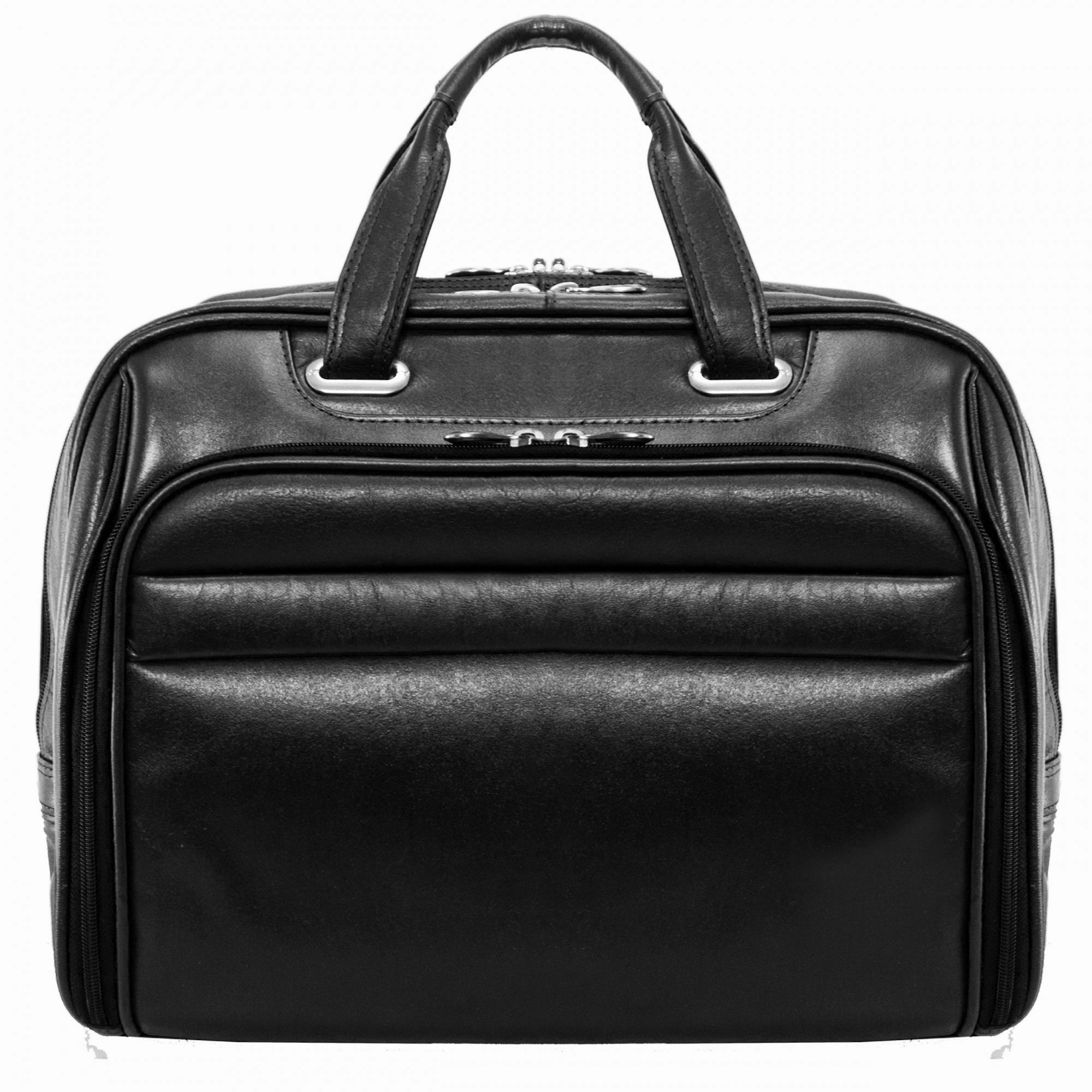 McKlein USA Springfield 15.4" Leather Double Compartment Laptop Briefcase