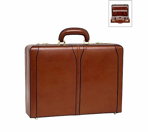 McKlein USA Turner Leather Expandable Attache Case