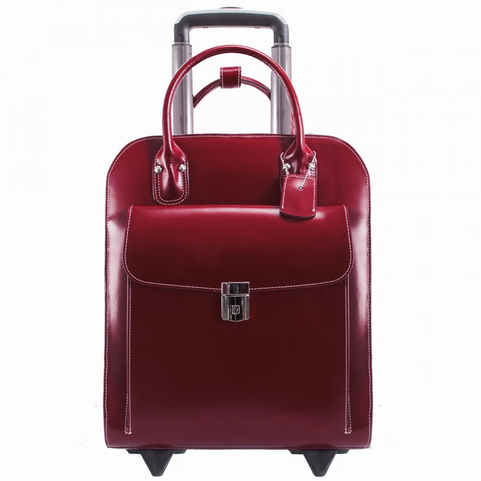 McKlein USA Uptown 15" Leather Vertical Wheeled Ladies' Laptop Briefcase