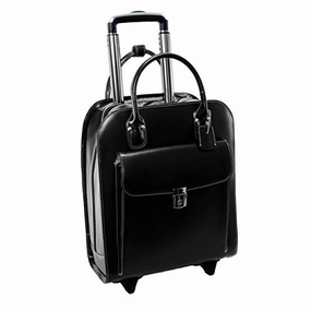 McKlein USA Uptown 15" Leather Vertical Wheeled Ladies' Laptop Briefcase