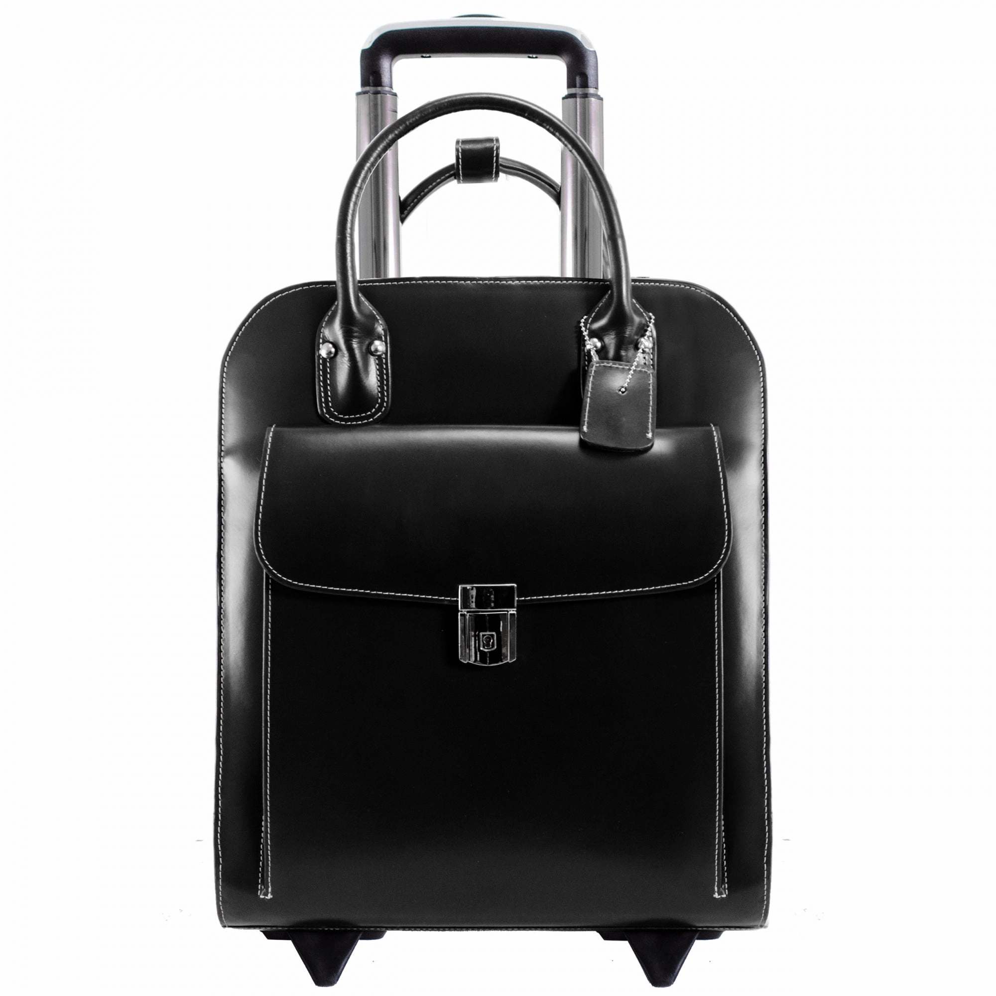 McKlein USA Uptown 15" Leather Vertical Wheeled Ladies' Laptop Briefcase