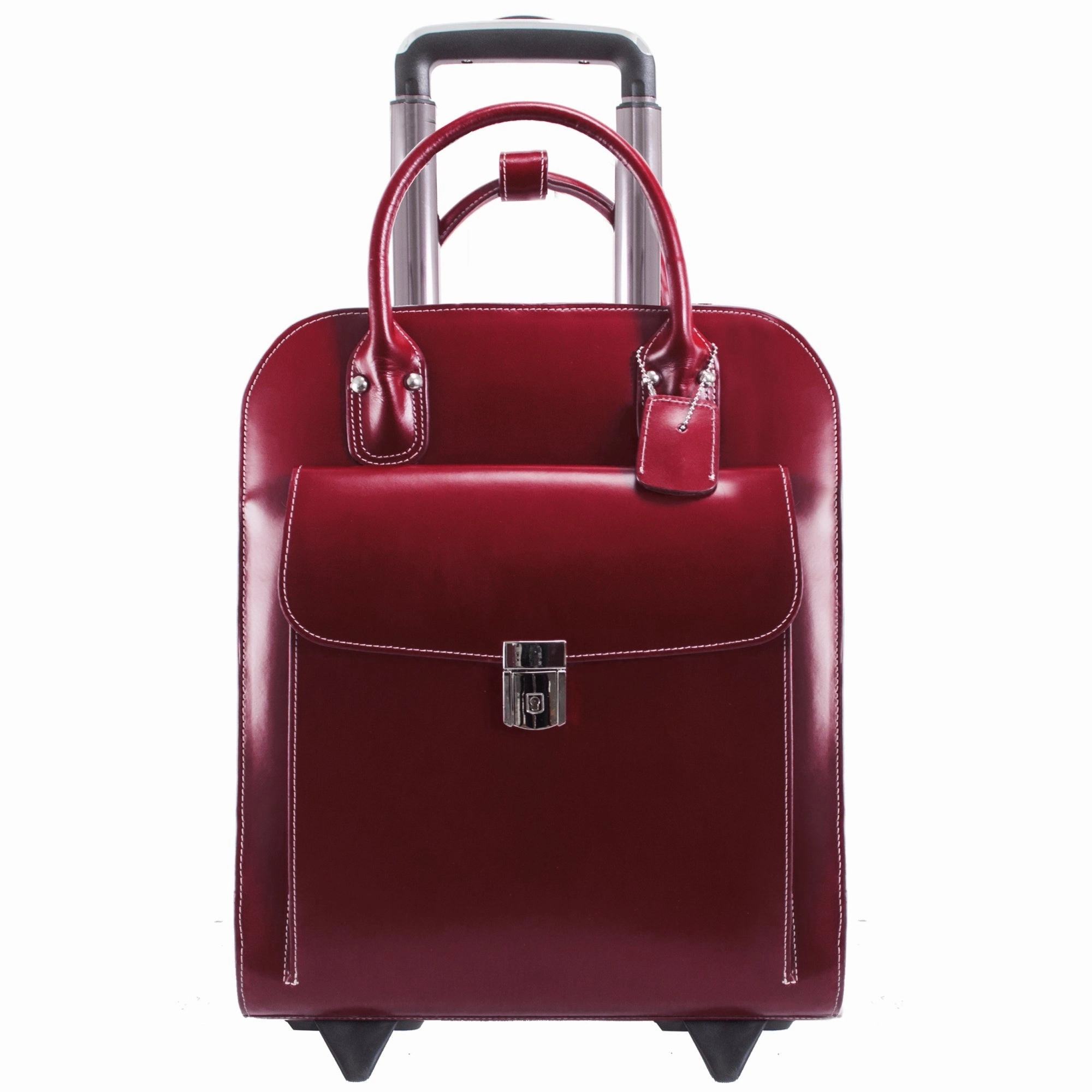 McKlein USA Uptown 15" Leather Vertical Wheeled Ladies' Laptop Briefcase