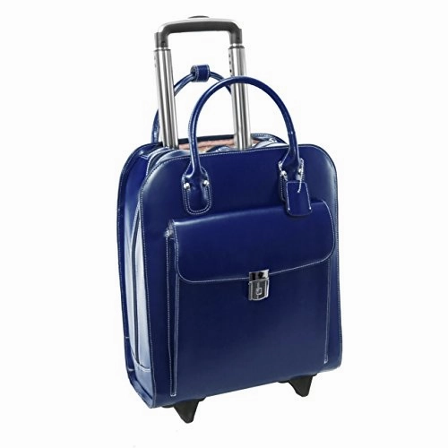 McKlein USA Uptown 15" Leather Vertical Wheeled Ladies' Laptop Briefcase