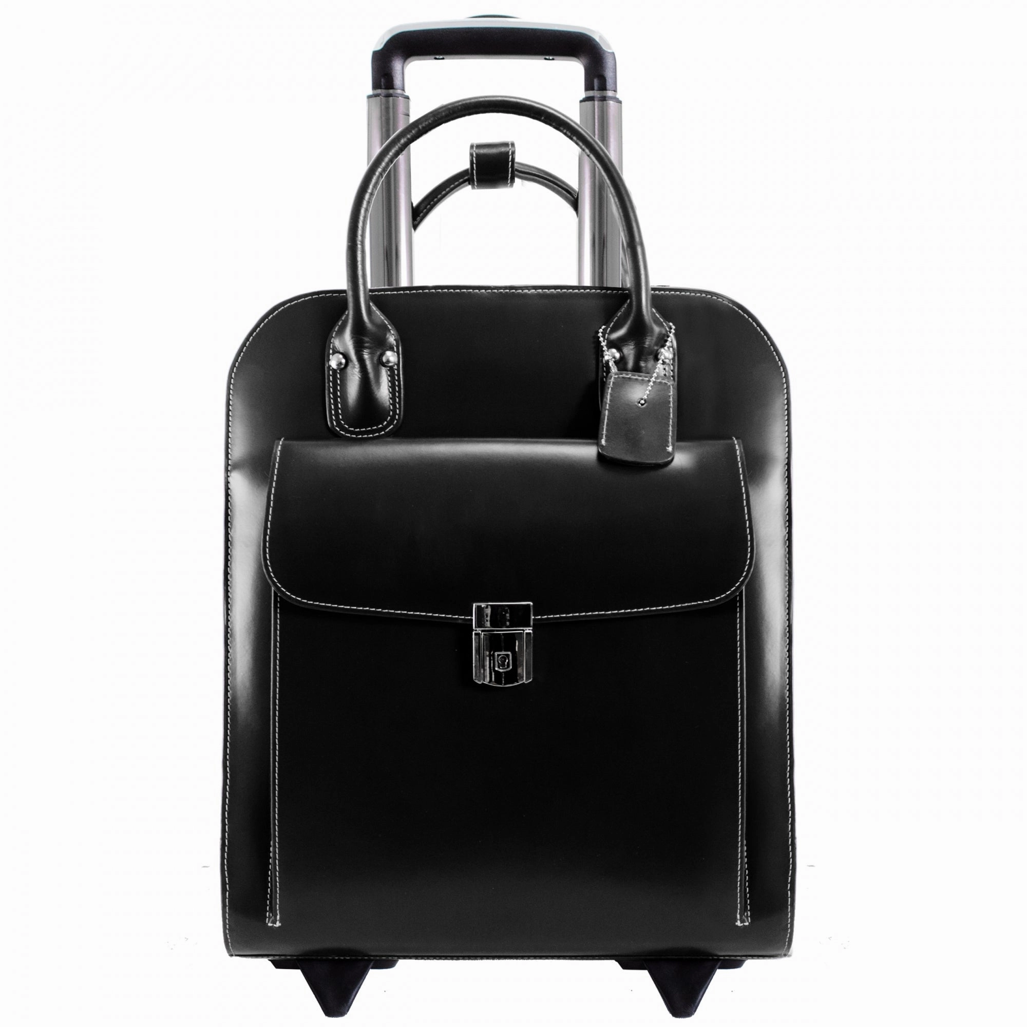 McKlein USA Uptown 15" Leather Vertical Wheeled Ladies' Laptop Briefcase