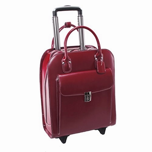 McKlein USA Uptown 15" Leather Vertical Wheeled Ladies' Laptop Briefcase