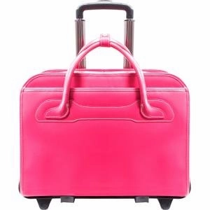 McKlein USA Willowbrook 15.6" Ladies' Leather Wheeled Laptop Briefcase