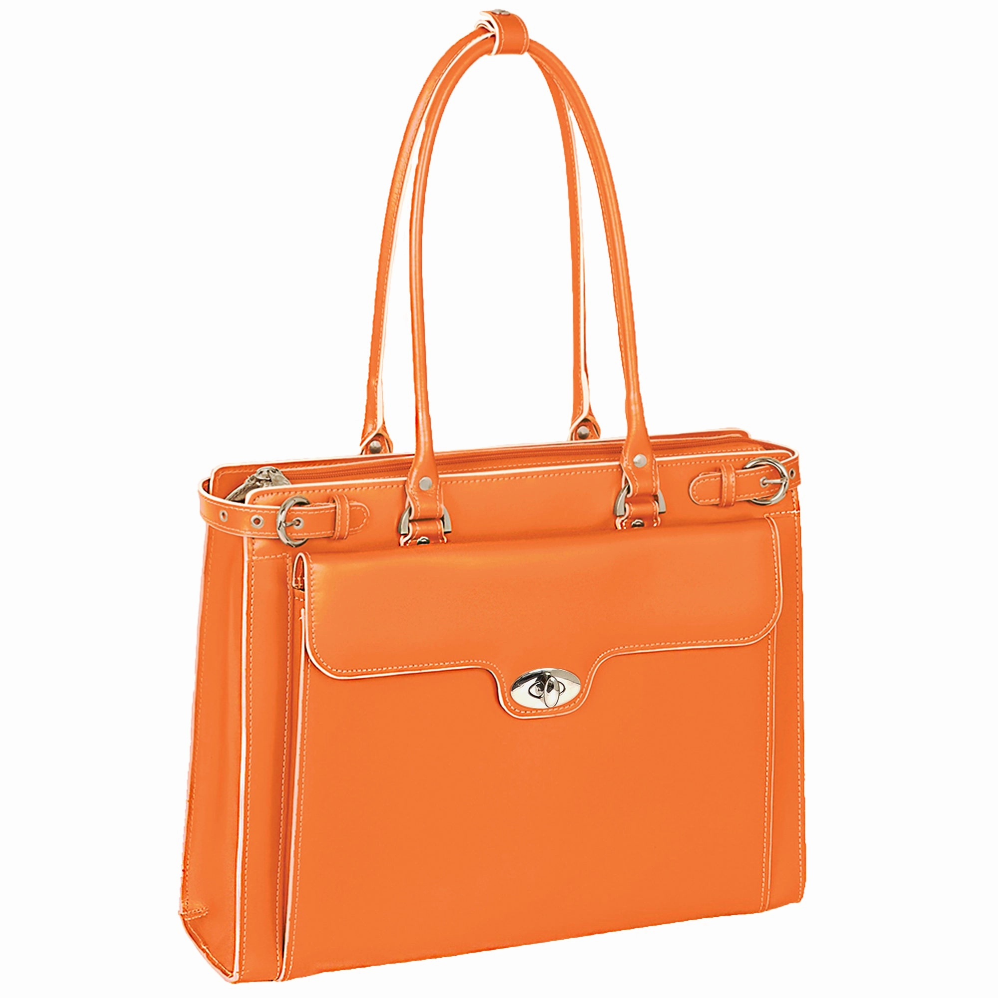 McKlein USA Winnetka 15.4" Leather Ladies' Laptop Briefcase w/ Removable Sleeve