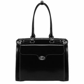 McKlein USA Winnetka 15.4" Leather Ladies' Laptop Briefcase w/ Removable Sleeve