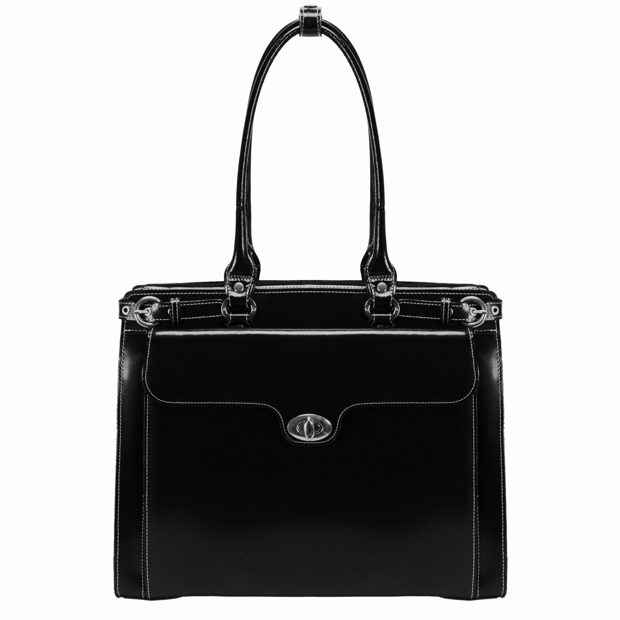 McKlein USA Winnetka 15.4" Leather Ladies' Laptop Briefcase w/ Removable Sleeve