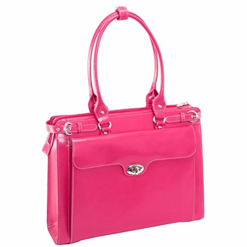 McKlein USA Winnetka 15.4" Leather Ladies' Laptop Briefcase w/ Removable Sleeve