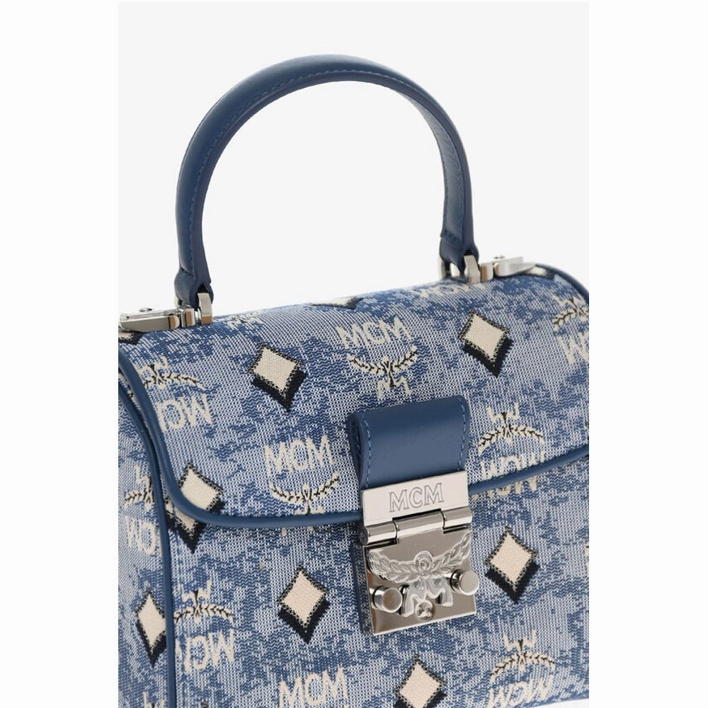 MCM Vintage Monogram Jacquard TRACY Crossbody Bag with Laurel Women's Lo