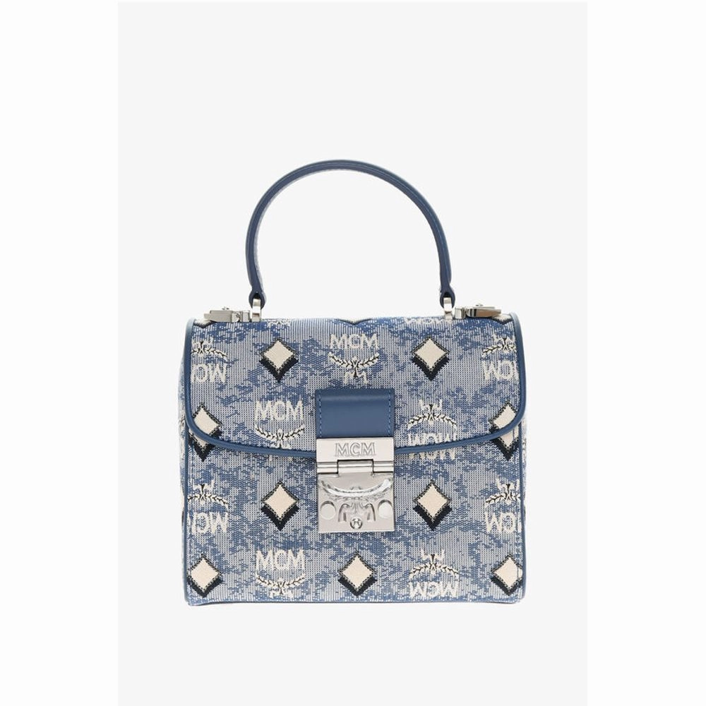 MCM Vintage Monogram Jacquard TRACY Crossbody Bag with Laurel Women's Lo
