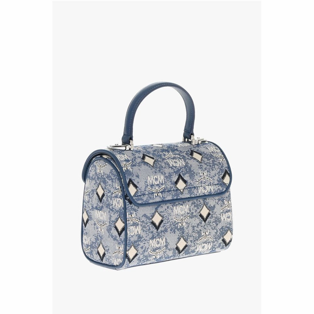 MCM Vintage Monogram Jacquard TRACY Crossbody Bag with Laurel Women's Lo