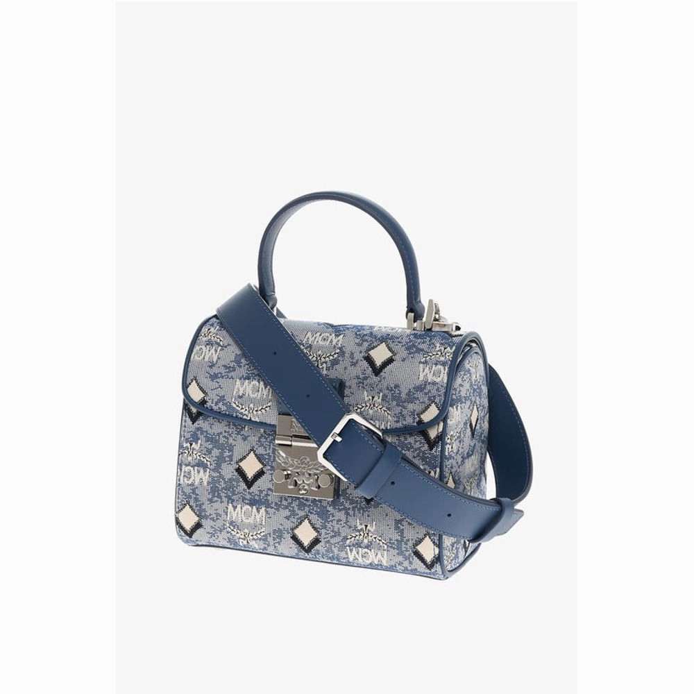 MCM Vintage Monogram Jacquard TRACY Crossbody Bag with Laurel Women's Lo