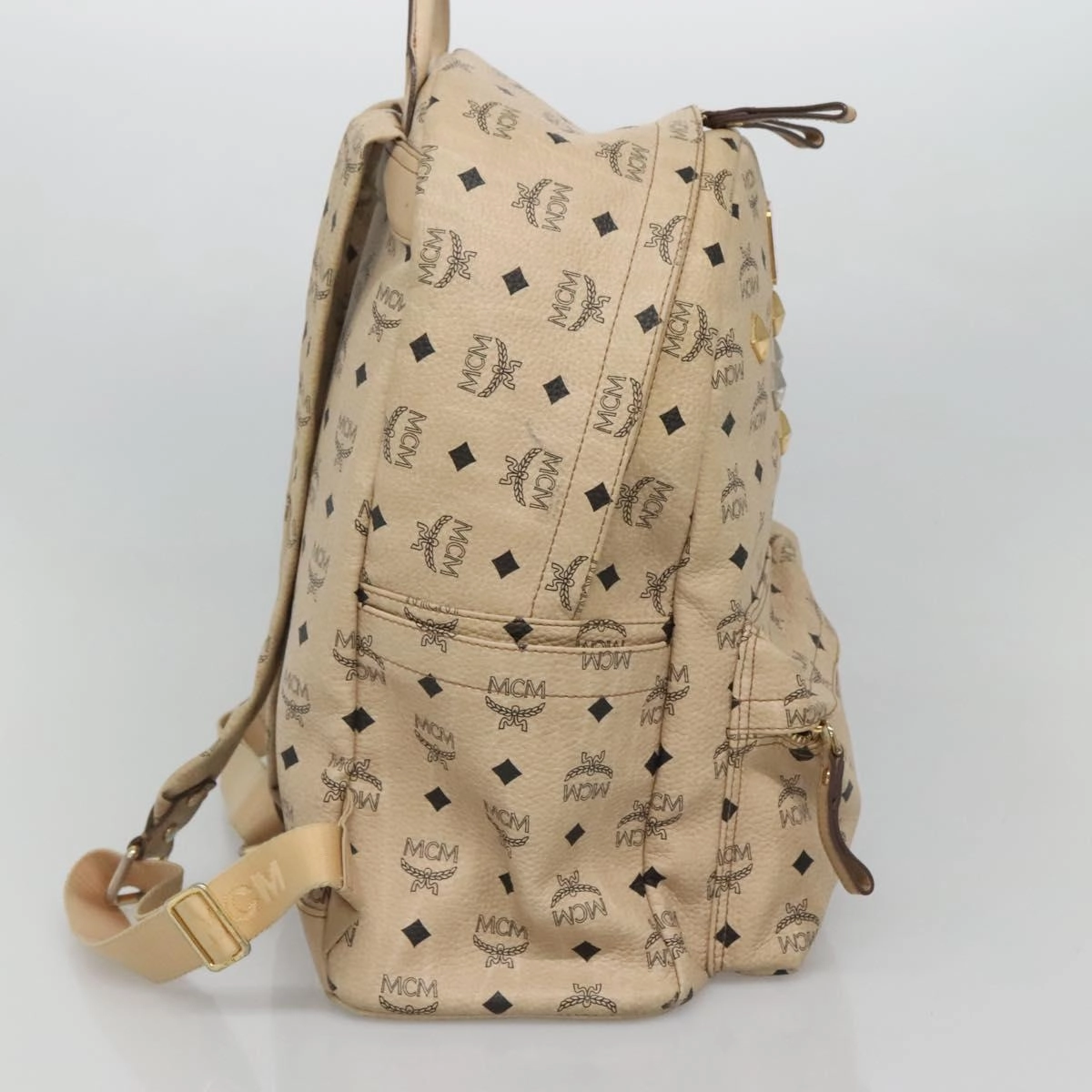 MCM Visetos Canvas Backpack Bag (Pre-Owned)