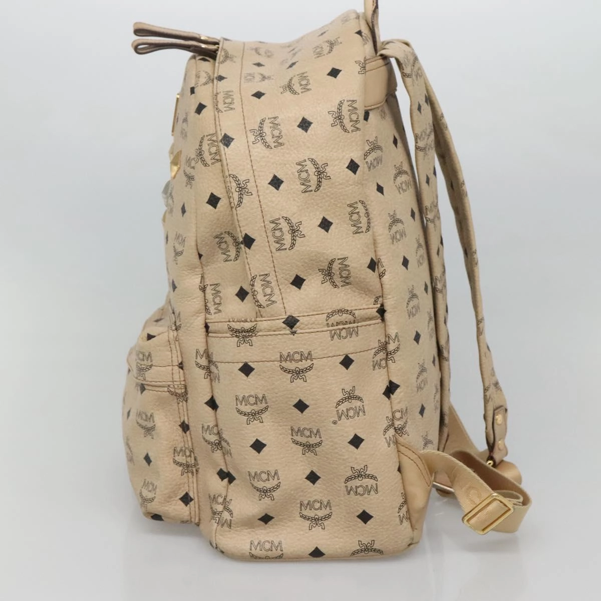MCM Visetos Canvas Backpack Bag (Pre-Owned)