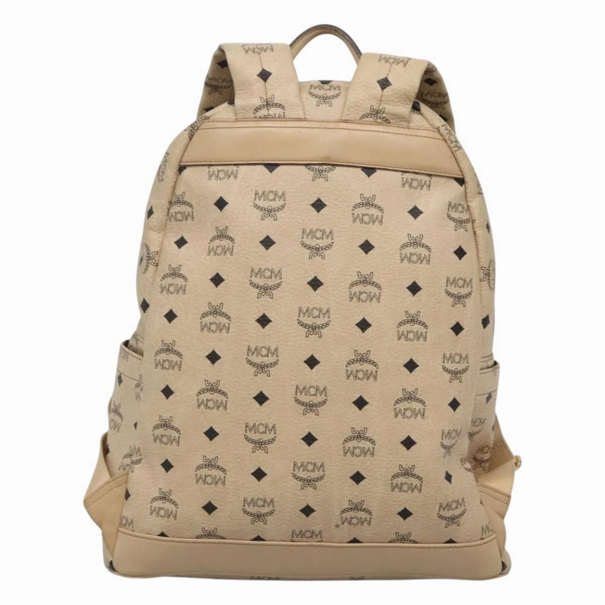 MCM Visetos Canvas Backpack Bag (Pre-Owned)