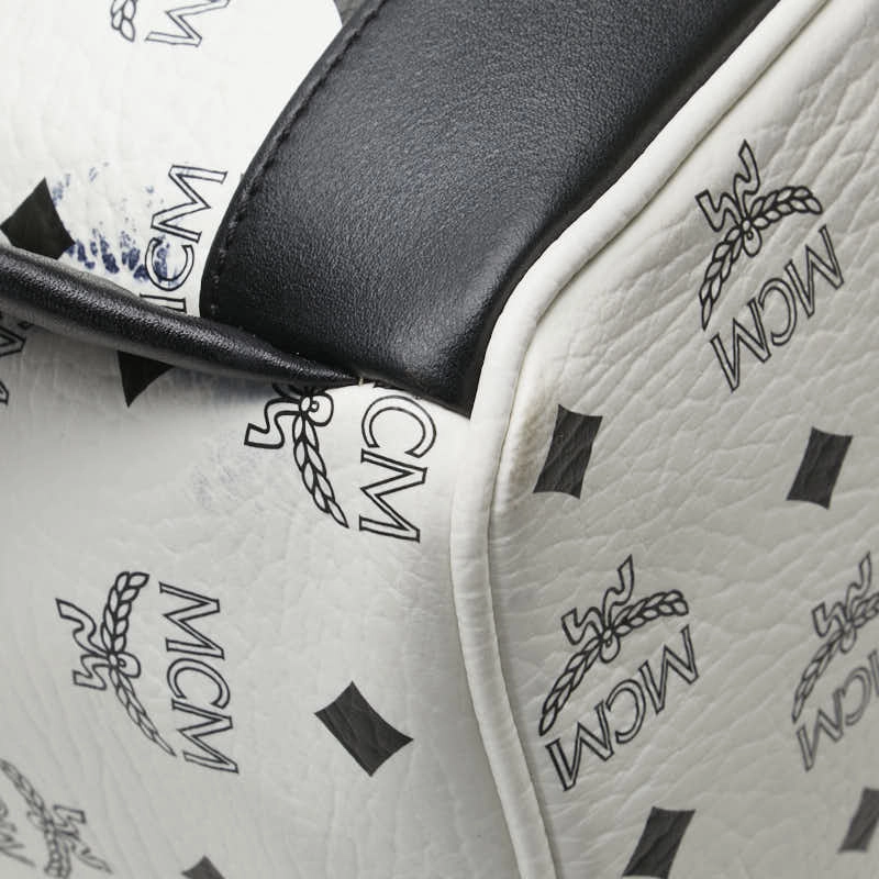 MCM Visetos Logo Studded Leather Backpack