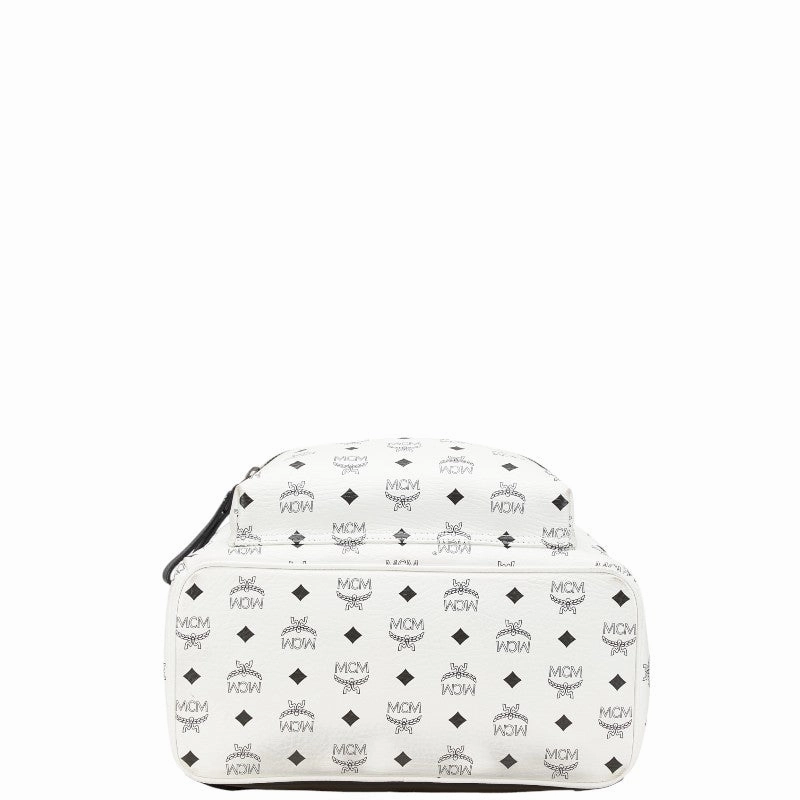 MCM Visetos Logo Studded Leather Backpack