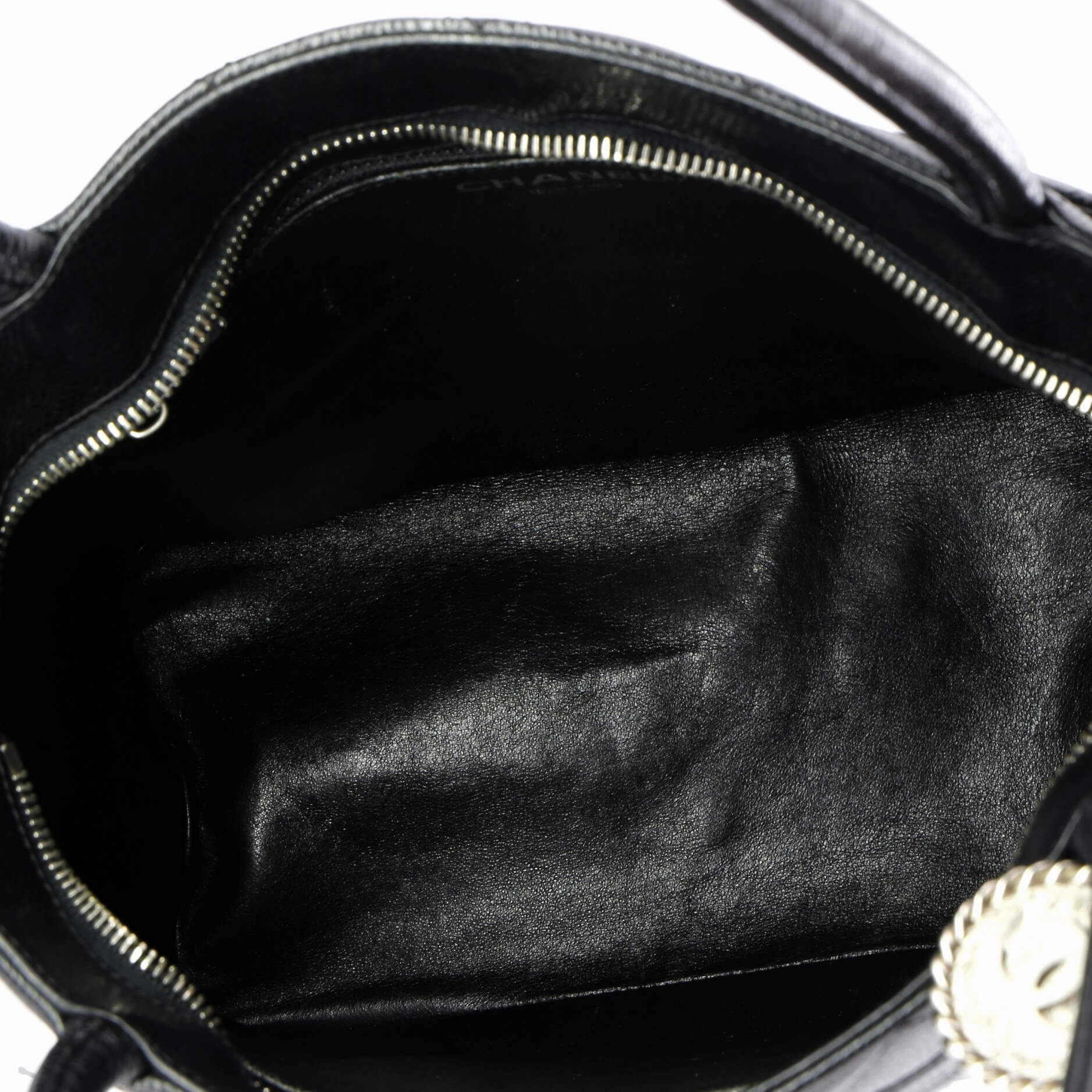 Medallion Tote Quilted Caviar