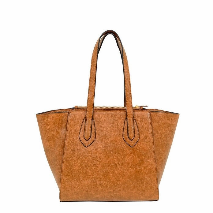 Mellow World Marissa Tote with Embossed Floral Print