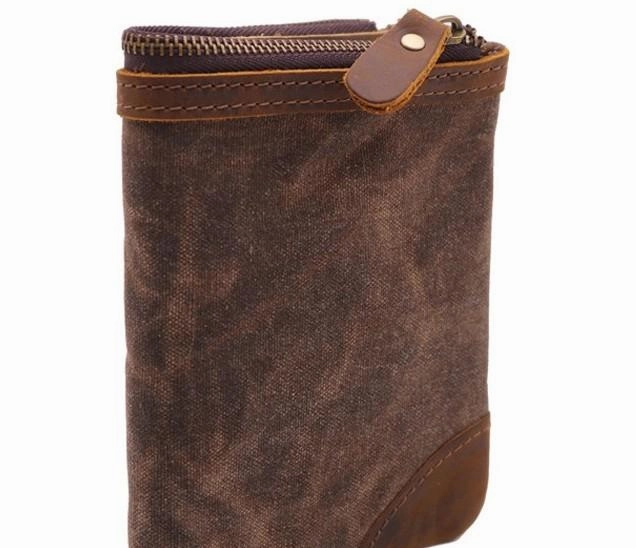 Mens Canvas Small Wallet for men Bifold Cool Men billfold Small Wallet