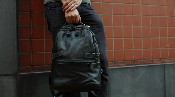 Mens Leather Backpack Cool Travel Backpacks Laptop Backpack for men