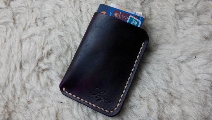 Mens Leather Slim Front Pocket Wallets Leather Cards Wallet for Men