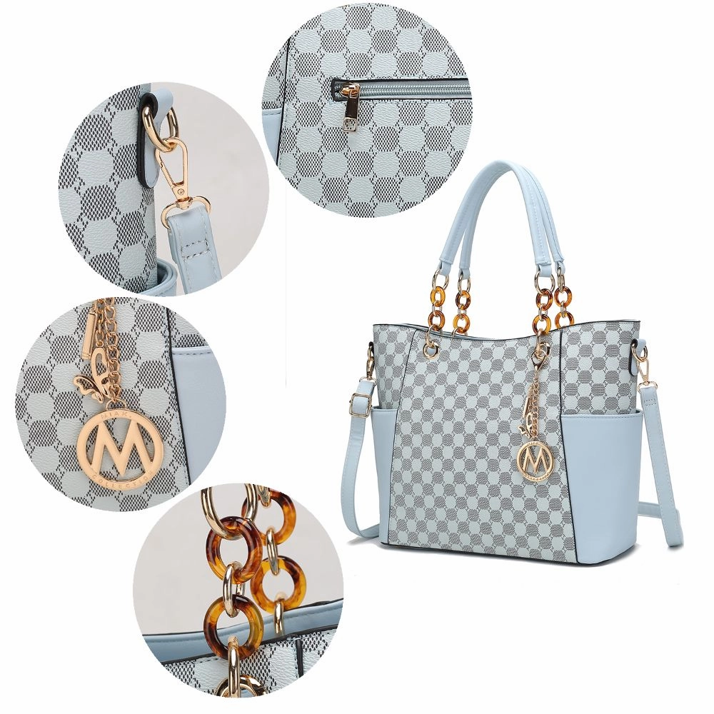 Merlina 2 PCS Women Tote Handbag with Wallet