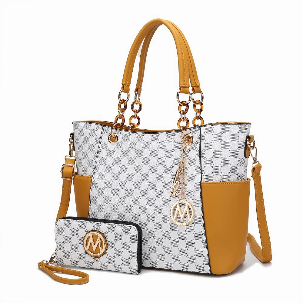 Merlina 2 PCS Women Tote Handbag with Wallet