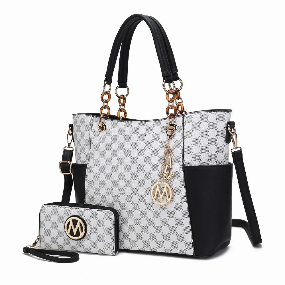 Merlina 2 PCS Women Tote Handbag with Wallet