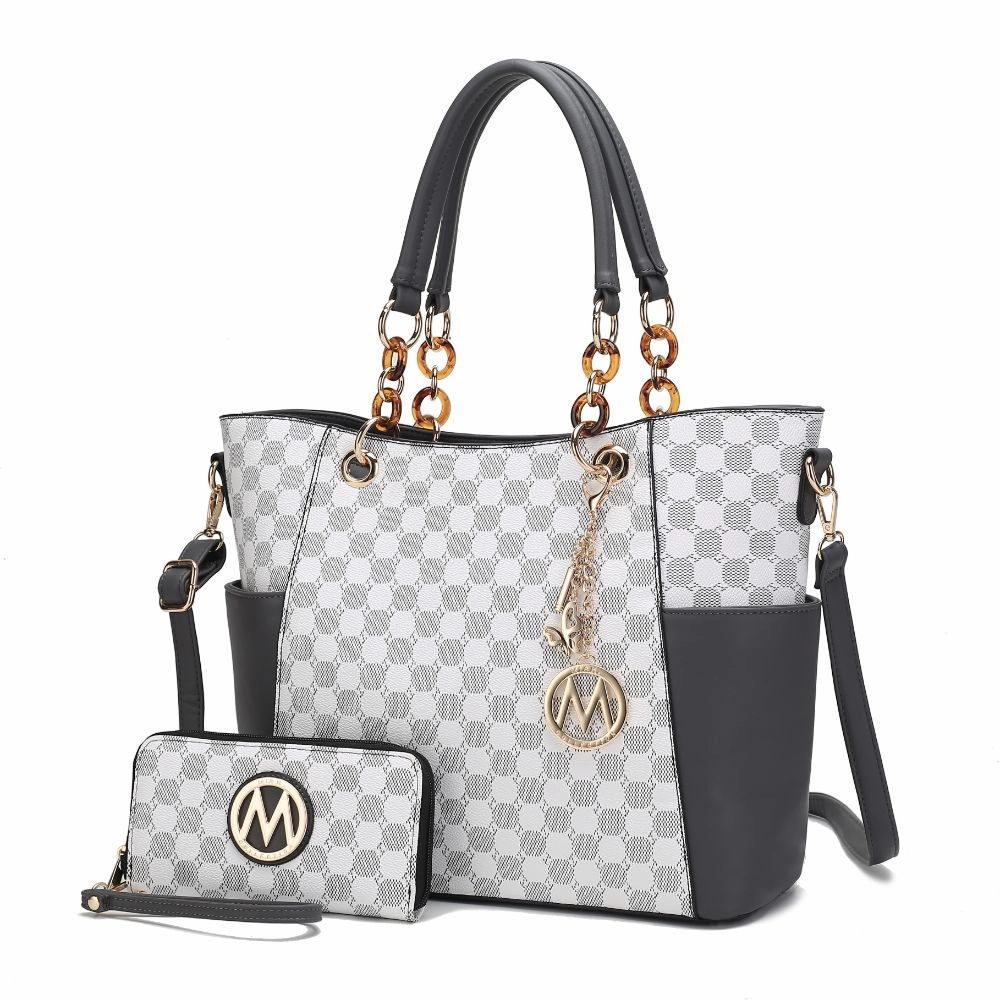 Merlina 2 PCS Women Tote Handbag with Wallet
