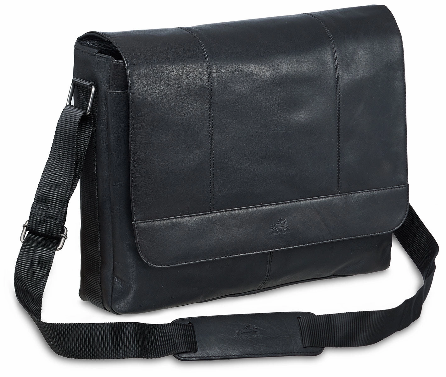 Messenger bag for 15'' Laptop / Tablet, 16.25" x 3.25" x 12", Black