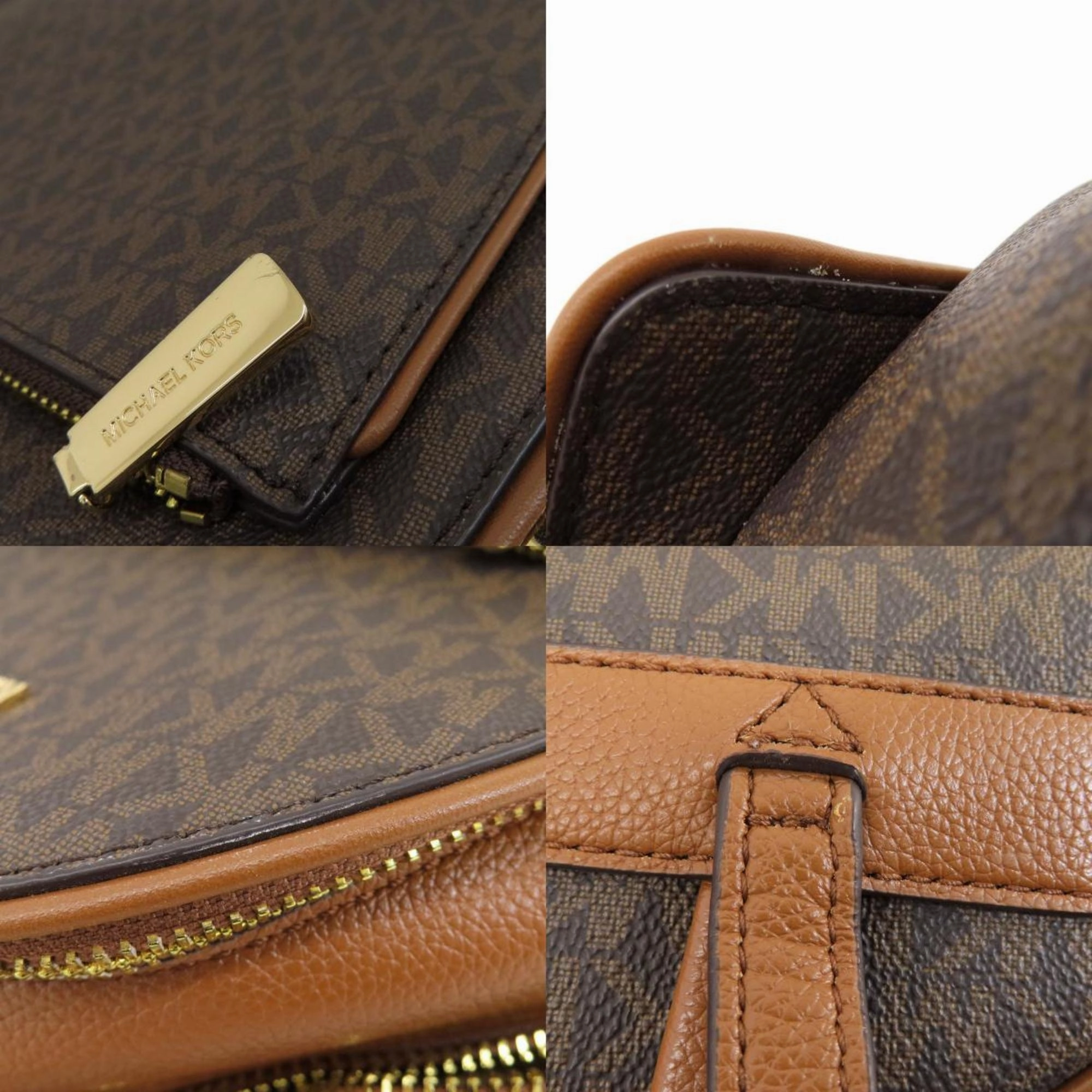 Michael Kors Adina Canvas Backpack Bag (Pre-Owned)