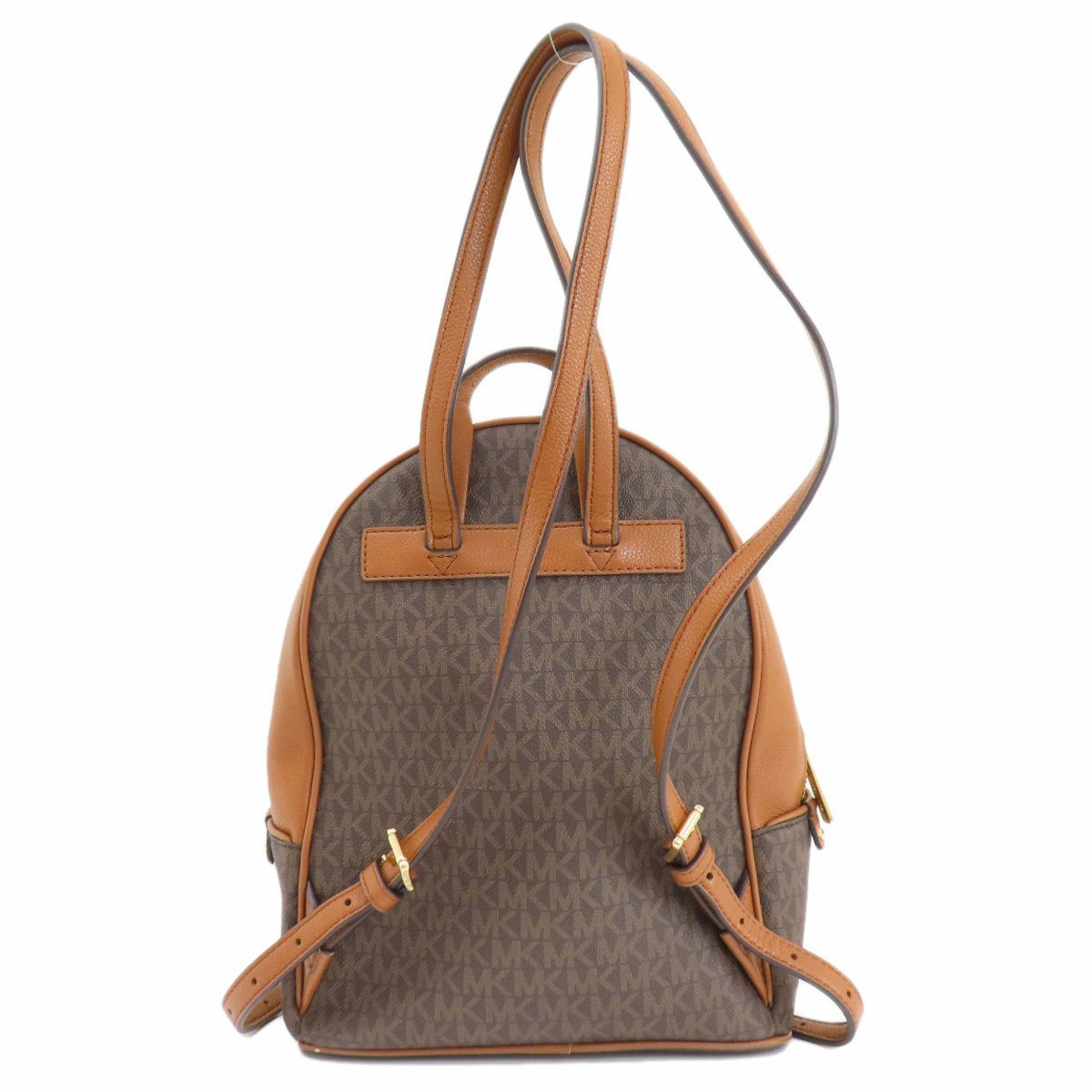 Michael Kors Adina Canvas Backpack Bag (Pre-Owned)
