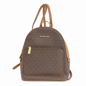 Michael Kors Adina Canvas Backpack Bag (Pre-Owned)