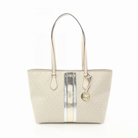 Michael Kors  Coated Canvas Leather Tote Bag (Pre-Owned)
