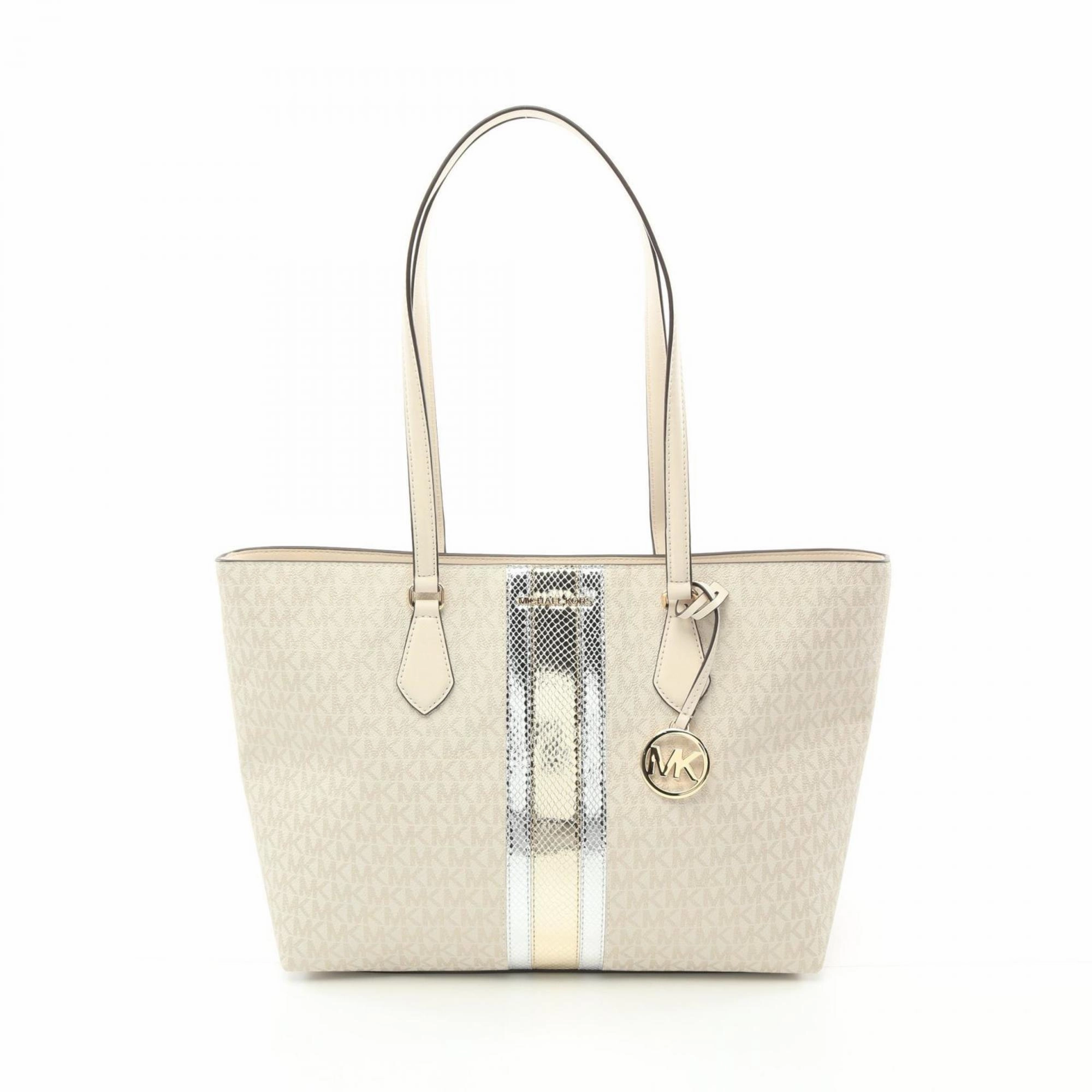 Michael Kors  Coated Canvas Leather Tote Bag (Pre-Owned)